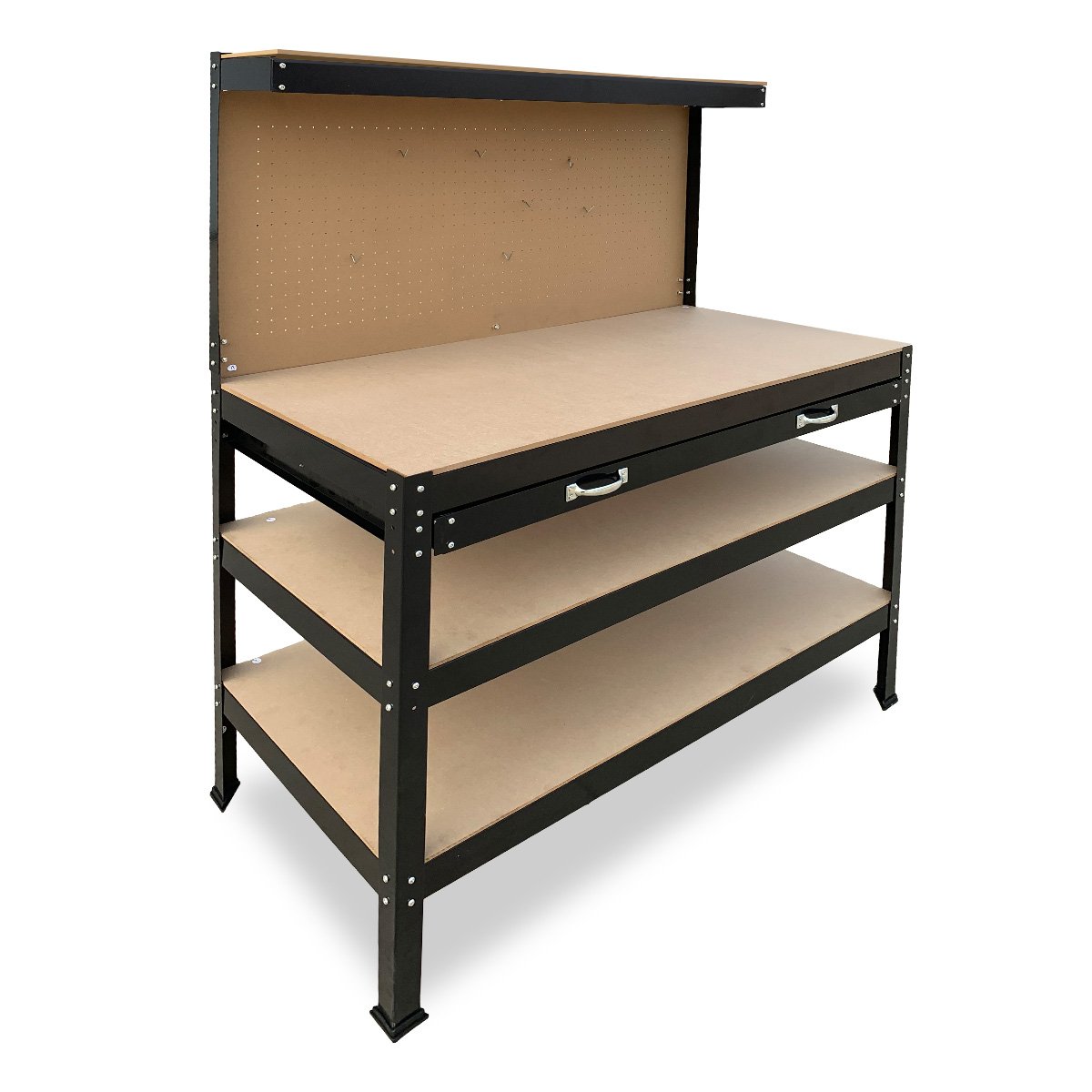 3-layered Work Bench Garage Storage Table Tool Shop Shelf | KARTRITE