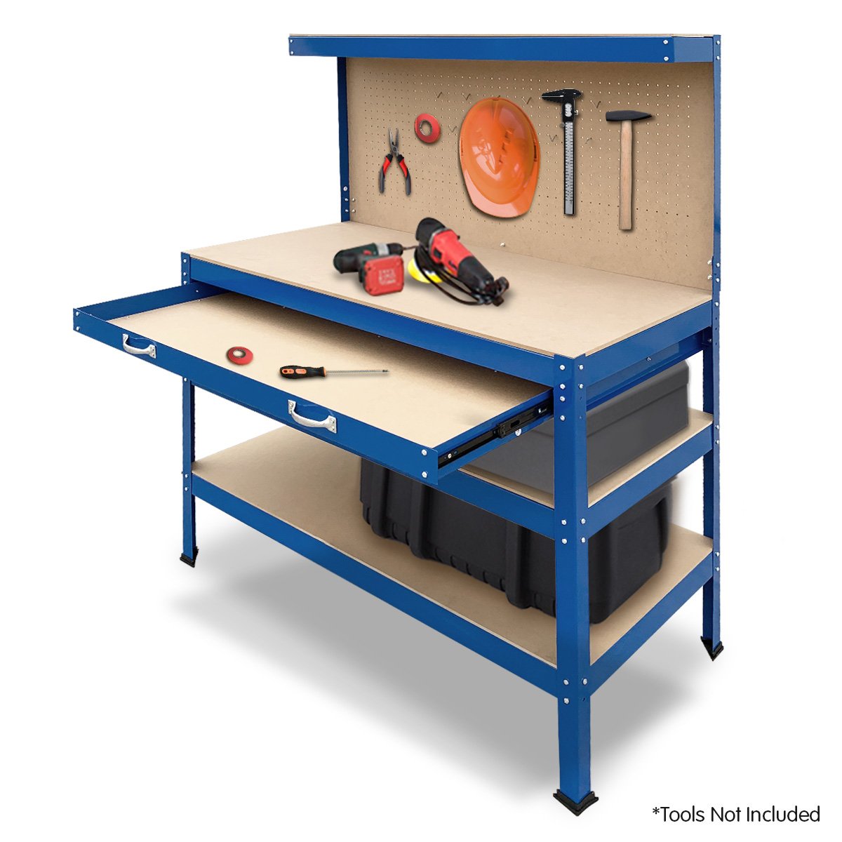 3-layered Work Bench Garage Storage Table Tool Shop Shelf | KARTRITE