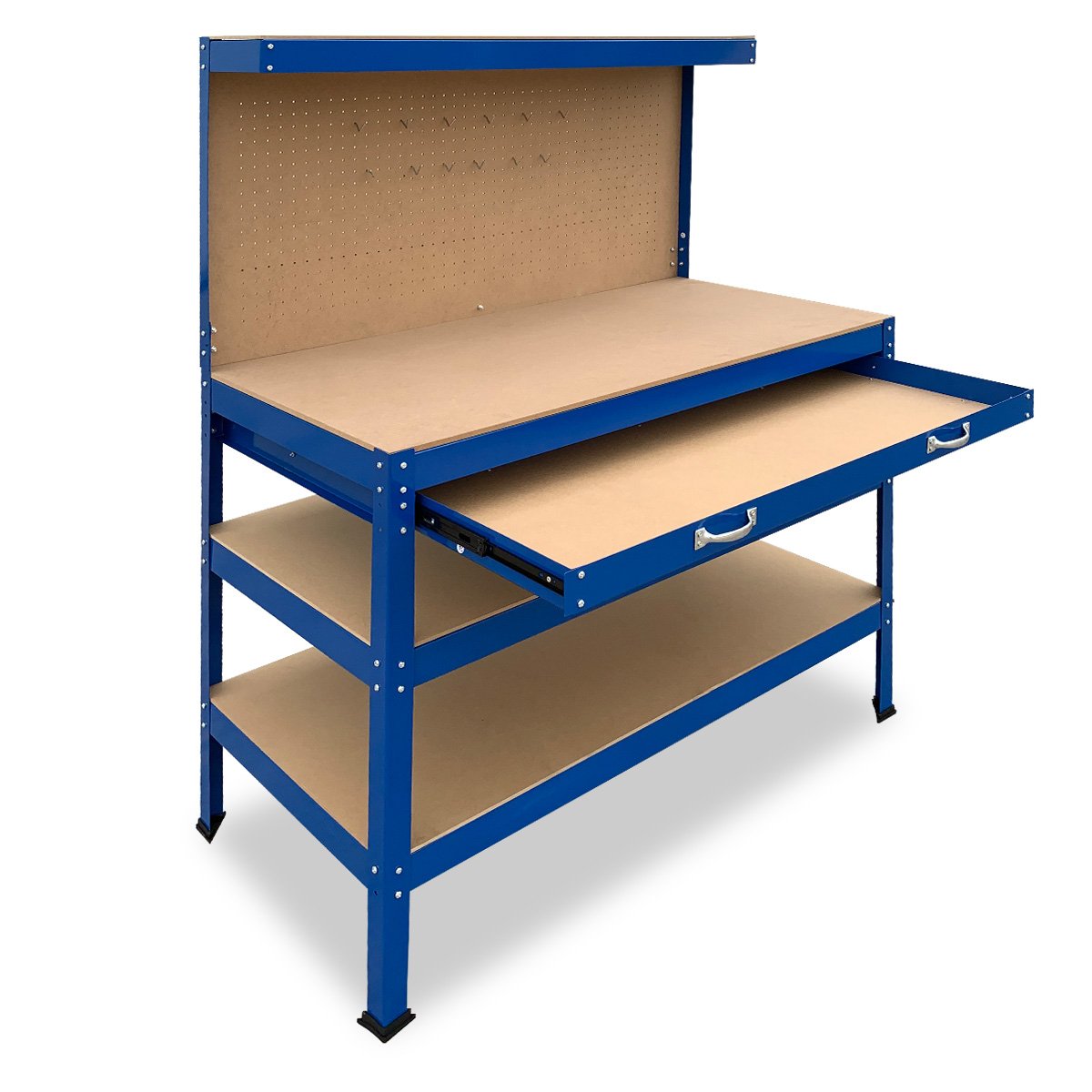 3-layered Work Bench Garage Storage Table Tool Shop Shelf | KARTRITE