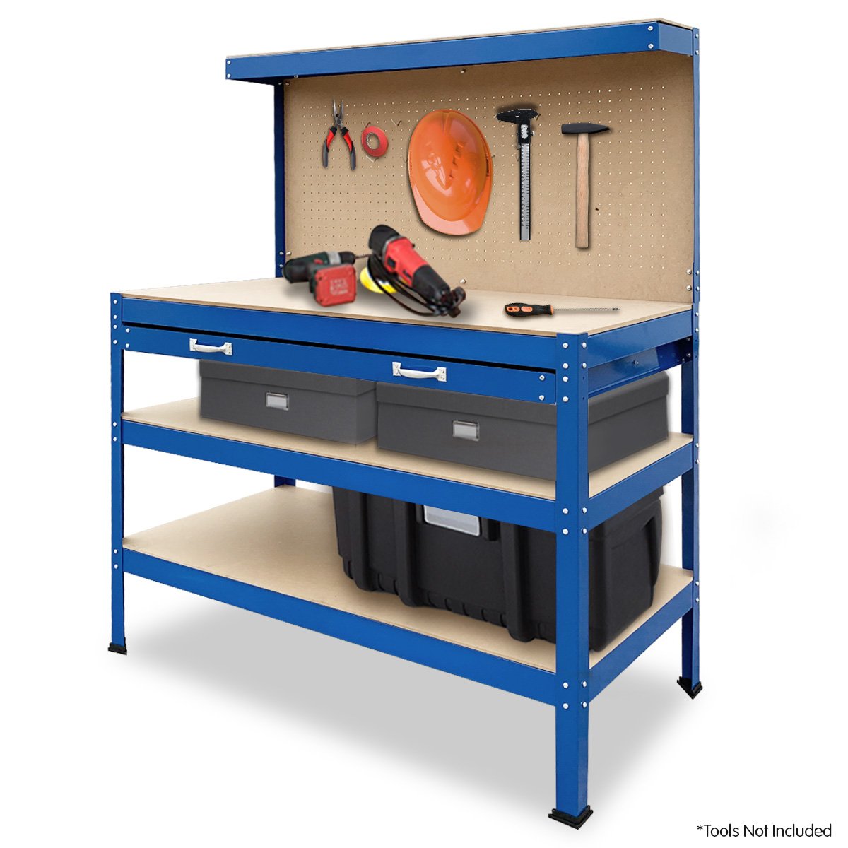 3-layered Work Bench Garage Storage Table Tool Shop Shelf | KARTRITE