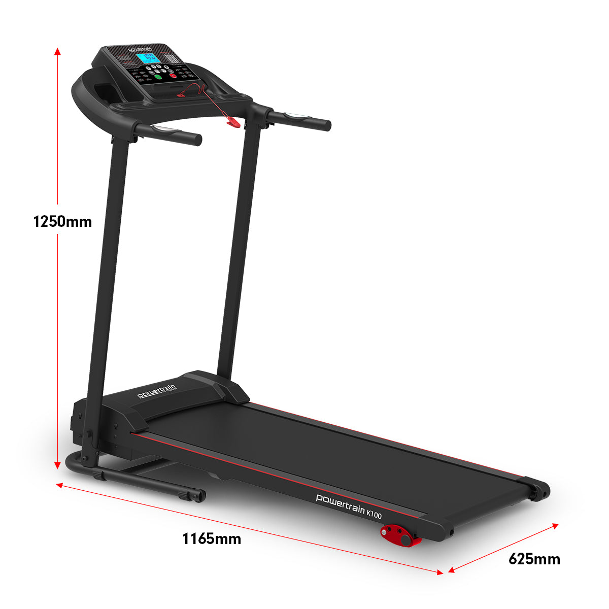 Foldable Electric Treadmill | K100 | Home Gym Cardio Equipment | Powertrain