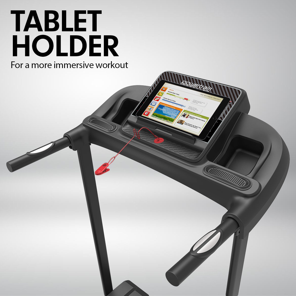 Foldable Electric Treadmill | K100 | Home Gym Cardio Equipment | Powertrain