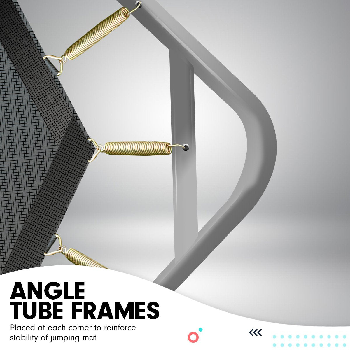 8ft X 11ft Outdoor Rectangular Trampoline | Orange | Safety Enclosure Included