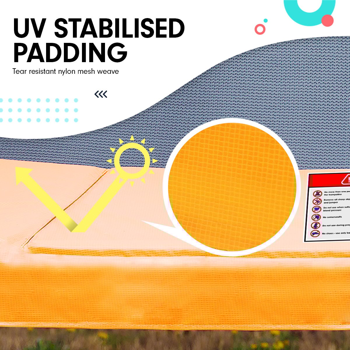 Kahuna Outdoor Rectangular Orange Trampoline | Safety Enclosure | Basketball Hoop Set | 8ft x 11ft