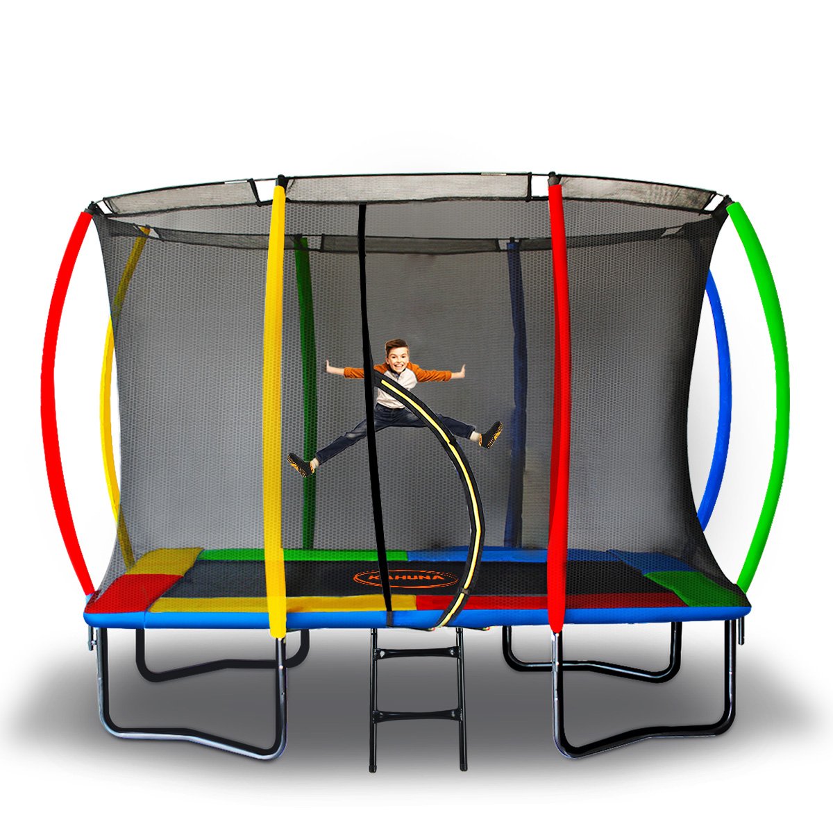 Kahuna Outdoor Rectangular Trampoline | Safety Enclosure | 8ft x 11ft