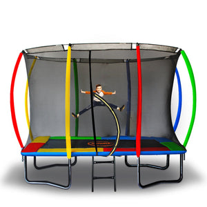 Kahuna Outdoor Rectangular Trampoline | Safety Enclosure | 8ft x 11ft