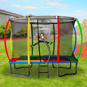 Kahuna Outdoor Rectangular Trampoline | Safety Enclosure | 8ft x 11ft