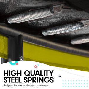 Kahuna Outdoor Rectangular Trampoline | Safety Enclosure | 8ft x 11ft