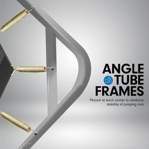 Outdoor Rectangular Rainbow Trampoline - 6ft x 9ft | Safety Enclosure by Kahuna