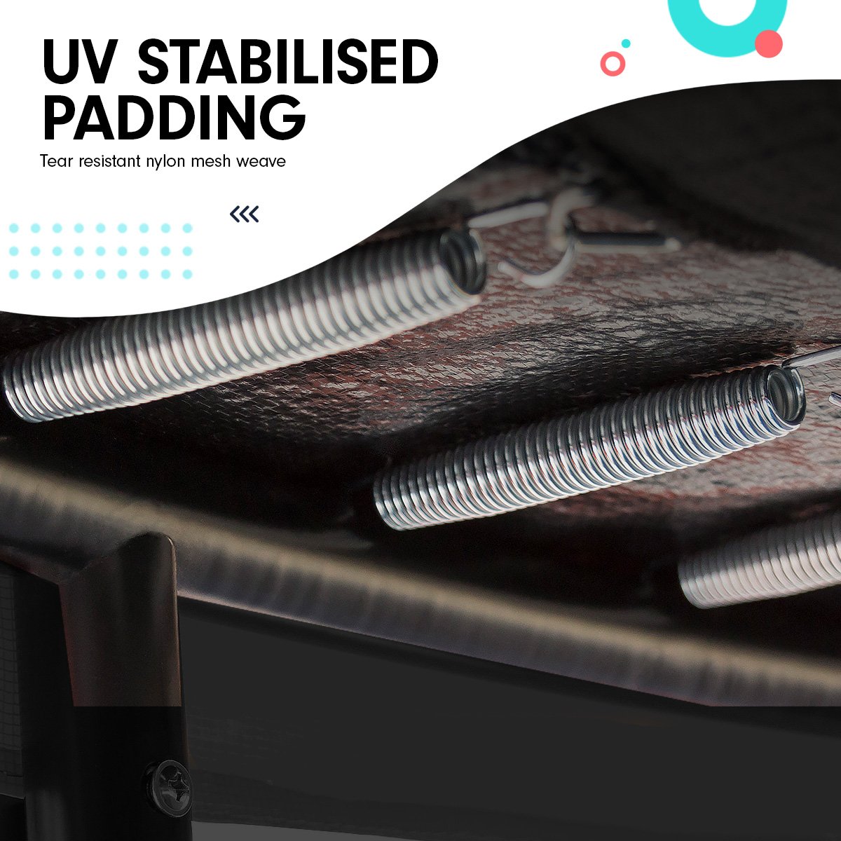 4.5ft Trampoline Round Free Safety Net Spring Pad Cover Mat Outdoor Red