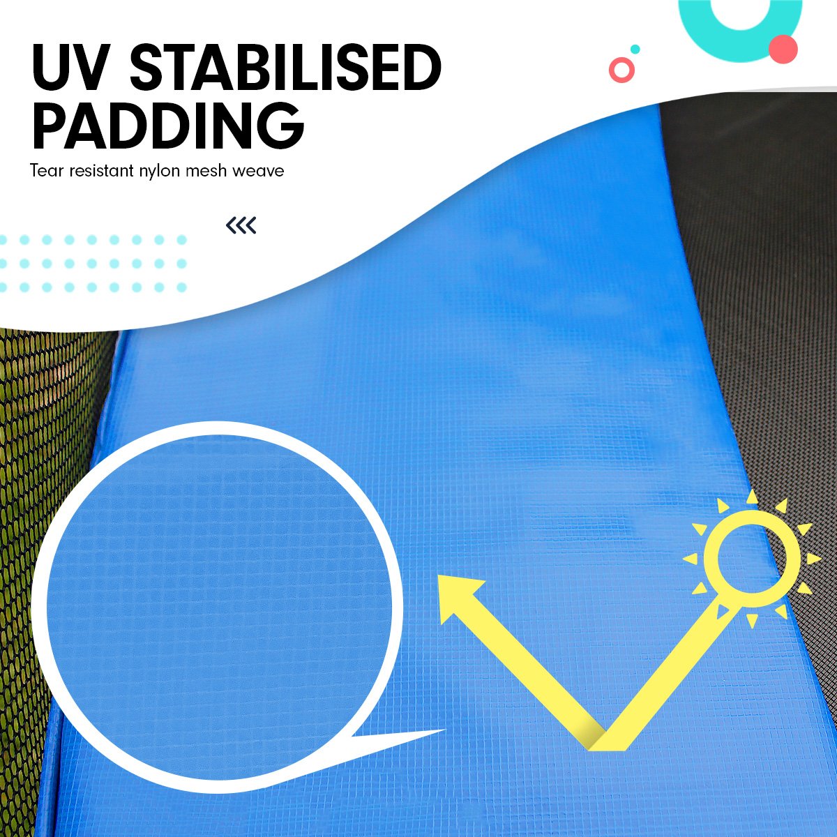 Classic Trampoline - 6ft | Outdoor Round Blue, Safety Enclosure by Kahuna