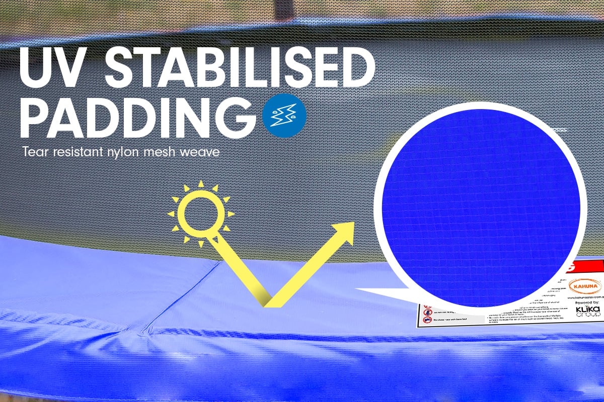 Classic Trampoline - 6ft | Free Safety Net, Spring Pad, Mat, Ladder, Basketball Set - Blue