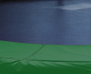 6ft Outdoor Round Green Trampoline with Safety Enclosure and Basketball Hoop Set