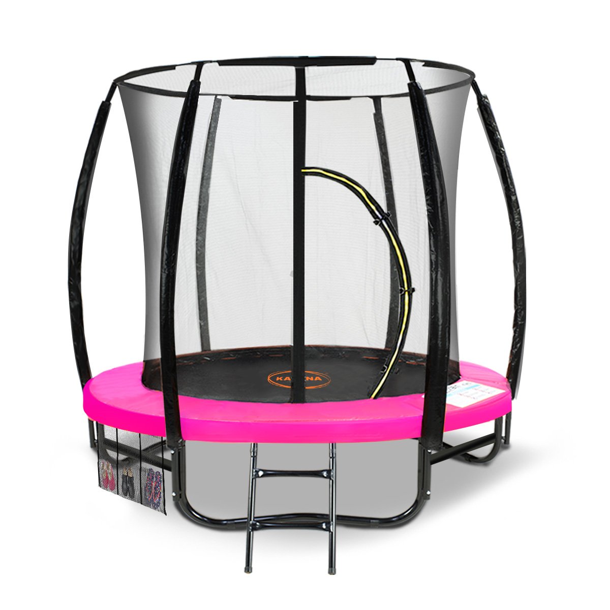 Classic Trampoline - 6ft | Outdoor Round, Safety Enclosure - Pink