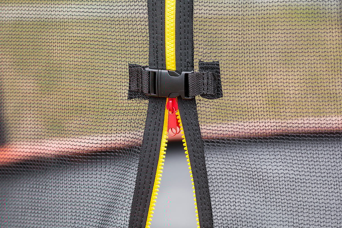 Classic Trampoline - 6ft | Free Ladder, Spring Mat, Net, Safety Pad Cover, Round Enclosure, Basketball Set - Purple