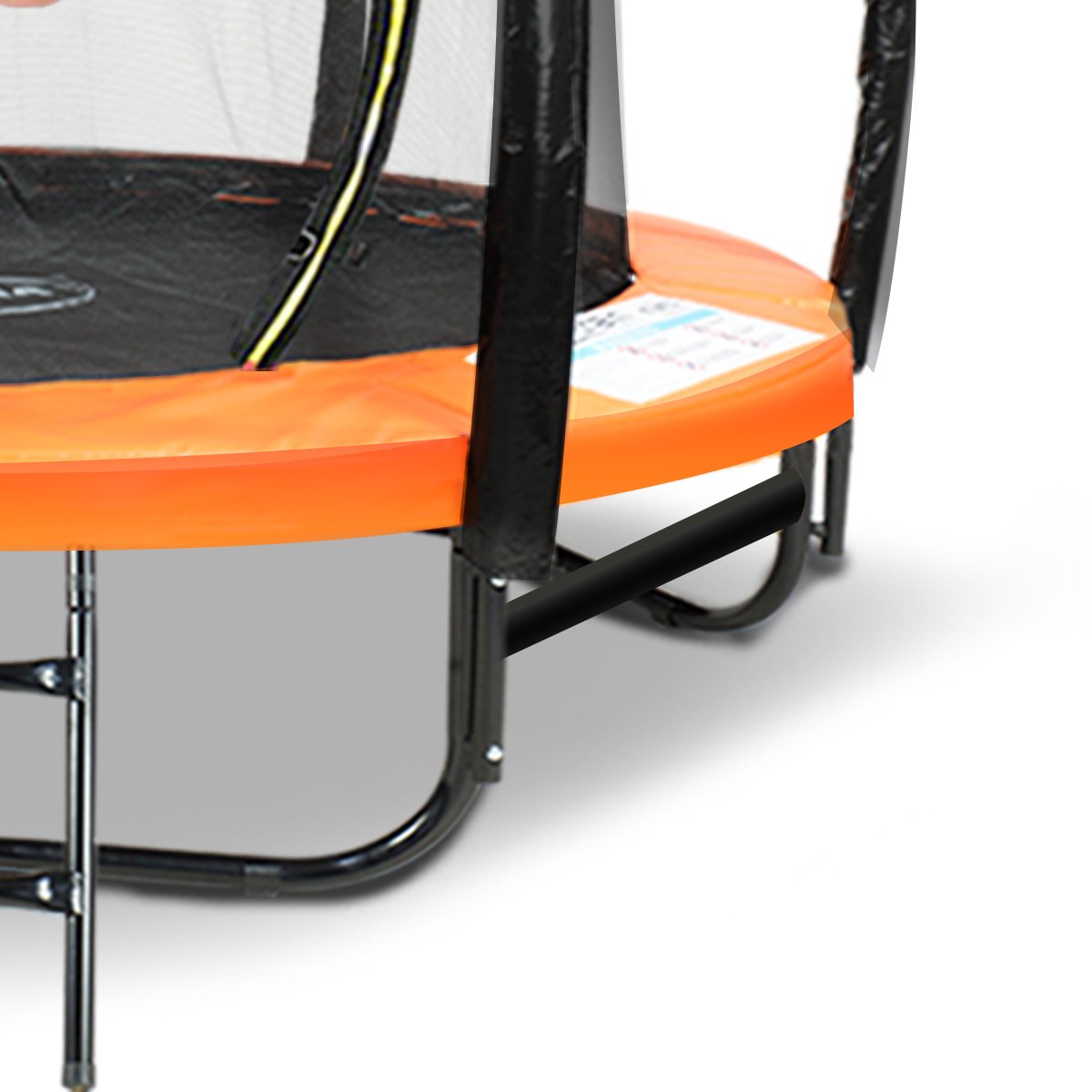 8ft Trampoline With Spring Mat Pad Net Outdoor | Orange
