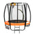 Kahuna Outdoor Orange Trampoline For Kids And Children | Suited For Fitness Exercise Gymnastics | Safety Enclosure Basketball Hoop Set | 8ft
