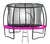Kahuna Trampoline | Free Ladder | Spring Mat | Net Safety Pad Cover | Round Enclosure | Pink | 8ft
