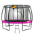 Kahuna Outdoor Trampoline Kids Children | Safety Enclosure | Mat Pad Net Ladder | Basketball Hoop Set | Pink | 8ft