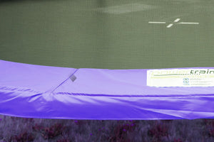 Trampoline - 10ft | Free Ladder, Spring Mat, Net, Safety Pad Cover, Round Enclosure - Purple