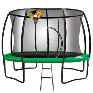 Outdoor Trampoline for Kids and Children - 12ft | Safety Enclosure, Pad, Mat