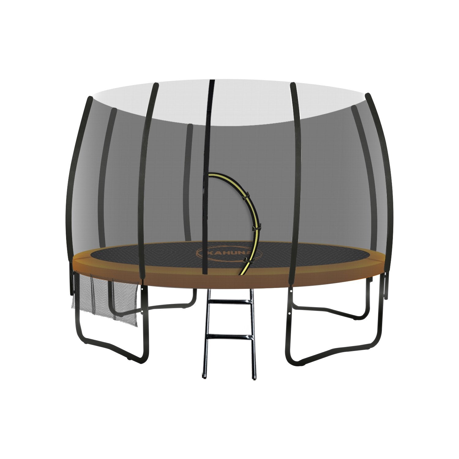 10ft Twister Springless Trampoline | Safety Net Pad Mat Outdoor | Orange