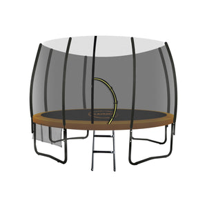 10ft Twister Springless Trampoline | Safety Net Pad Mat Outdoor | Orange