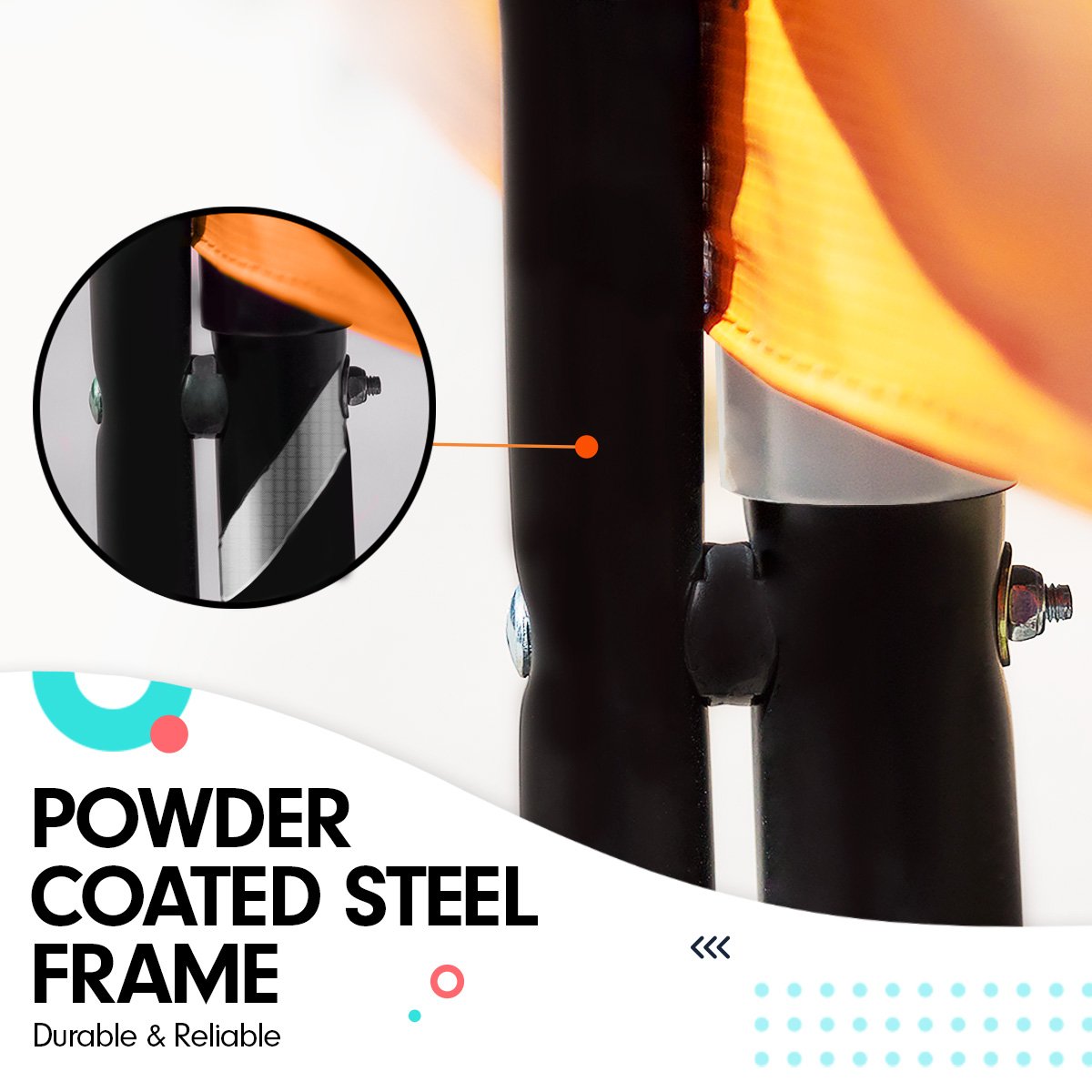 Twister 14ft Springless Trampoline | Outdoor Kids Safety Net Pad Mat with Basketball Set