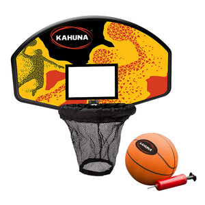 Trampoline Basketball Ring Set - Mini Ball and Pump Included