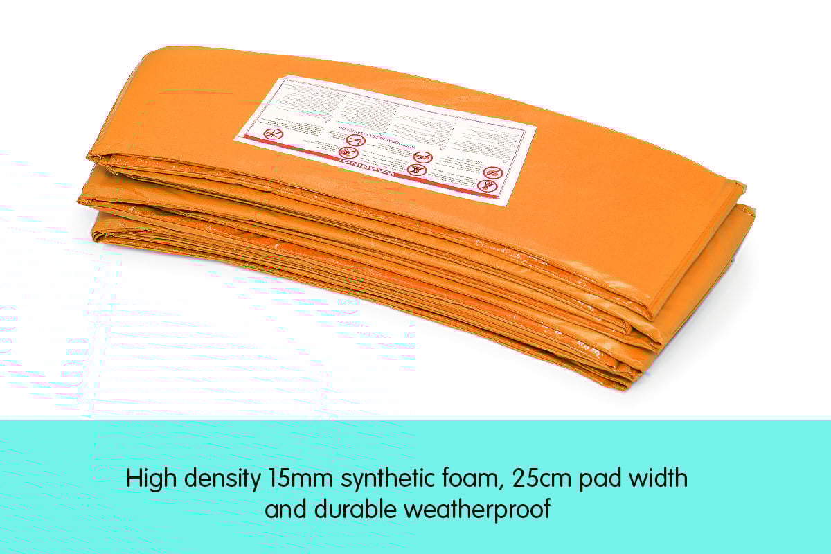 Kahuna 8ft Trampoline Replacement Pad | Round - Orange