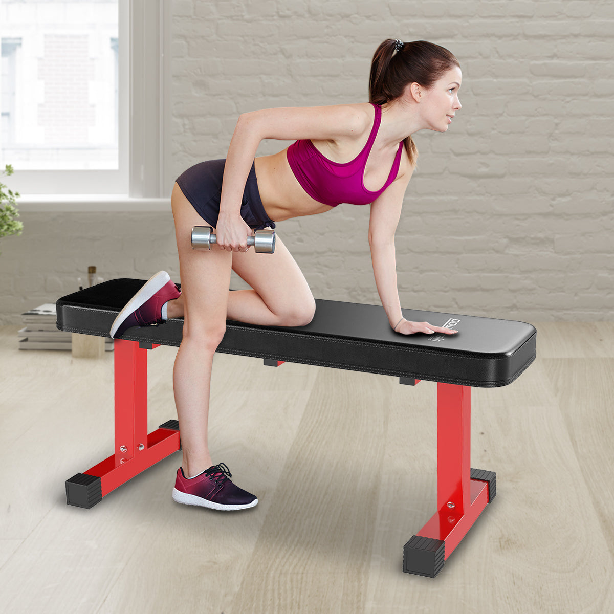 Home Gym Flat Bench Press Fitness Equipment | Powertrain