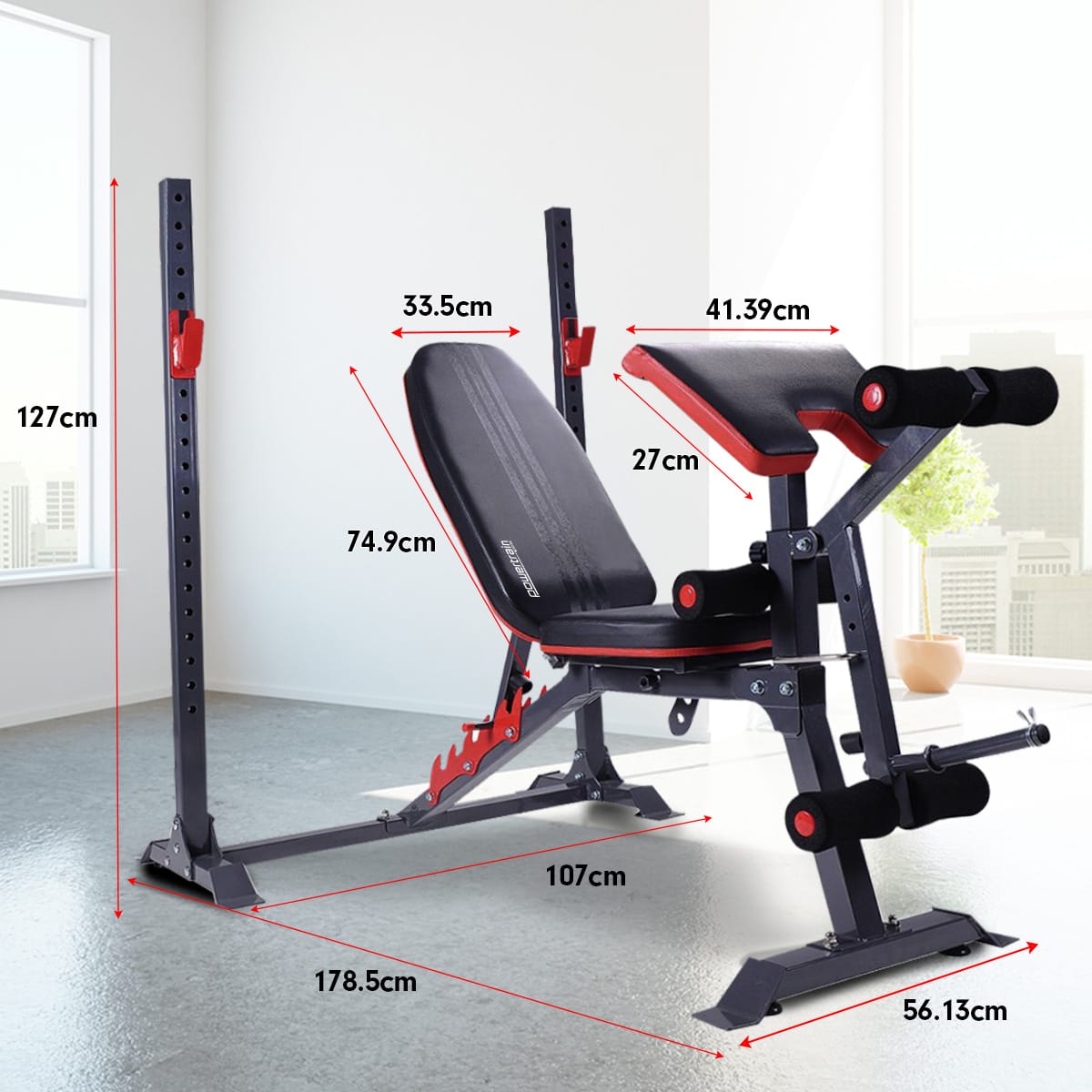 Powertrain Adjustable Weight Bench Home Gym Bench Press | 301