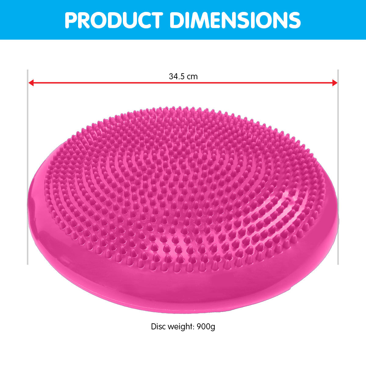 Yoga Stability Disc | Home Gym Pilates Balance Trainer - Pink