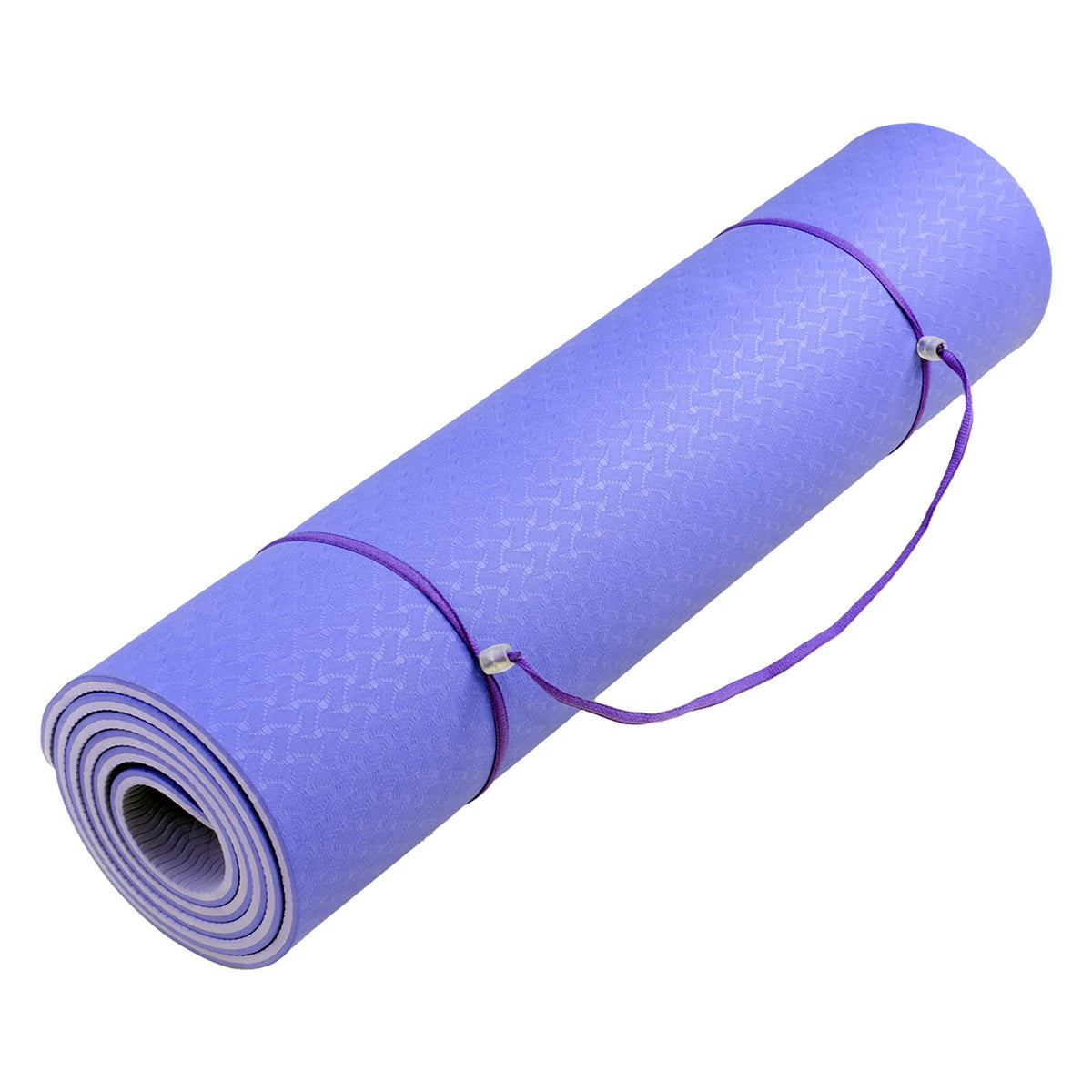 Eco-Friendly TPE Pilates Exercise Yoga Mat 8mm - Light Purple