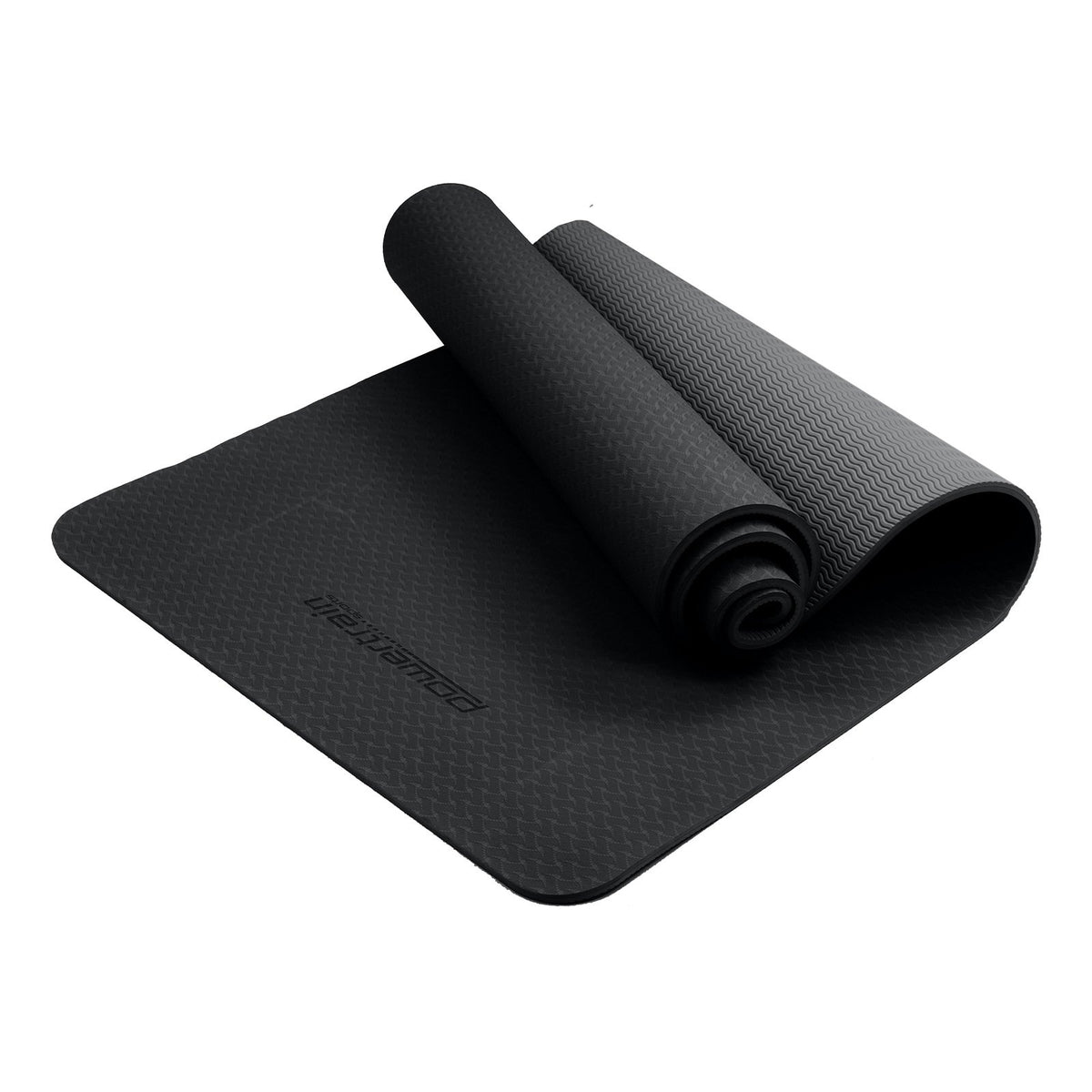 Eco-friendly Dual Layer 6mm Yoga Mat | Midnight | Non-slip Surface and Carry Strap
