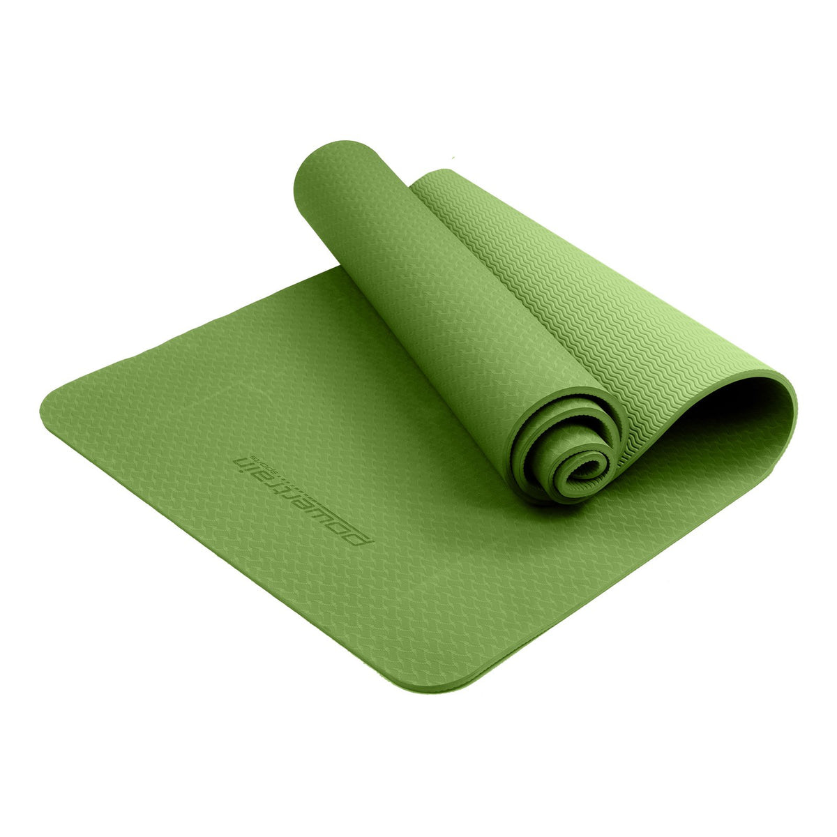 Eco-friendly Dual Layer 6mm Yoga Mat | Olive | Non-slip Surface