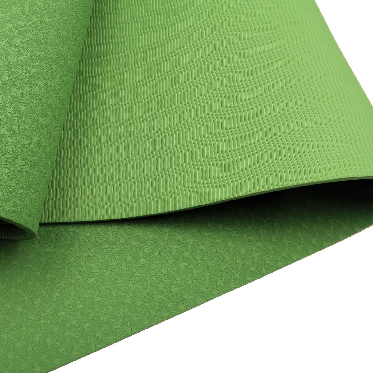 Eco-friendly Dual Layer 6mm Yoga Mat | Olive | Non-slip Surface