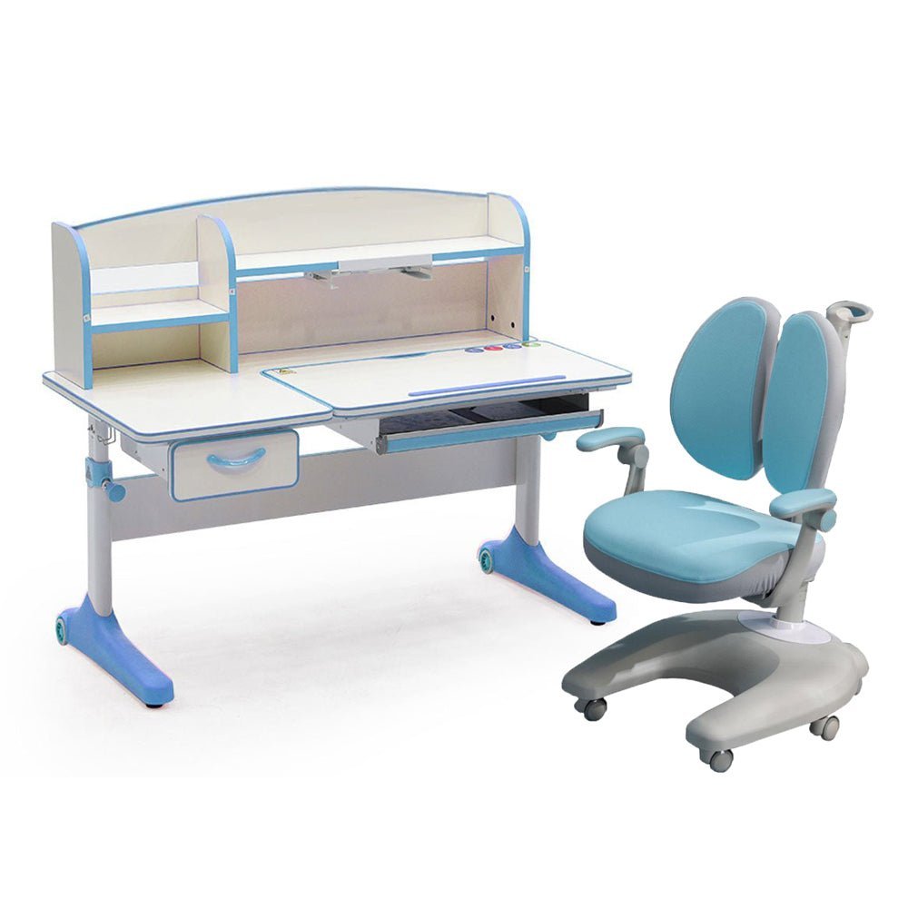 Height Adjustable Children's Study Desk Chair Set | 120cm | Blue | AU