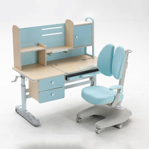 Height Adjustable Children's Study Desk Chair Set | 120cm | Blue-Pink | AU