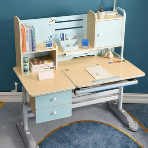 Height Adjustable Children's Study Desk Chair Set | 120cm | Blue-Pink | AU
