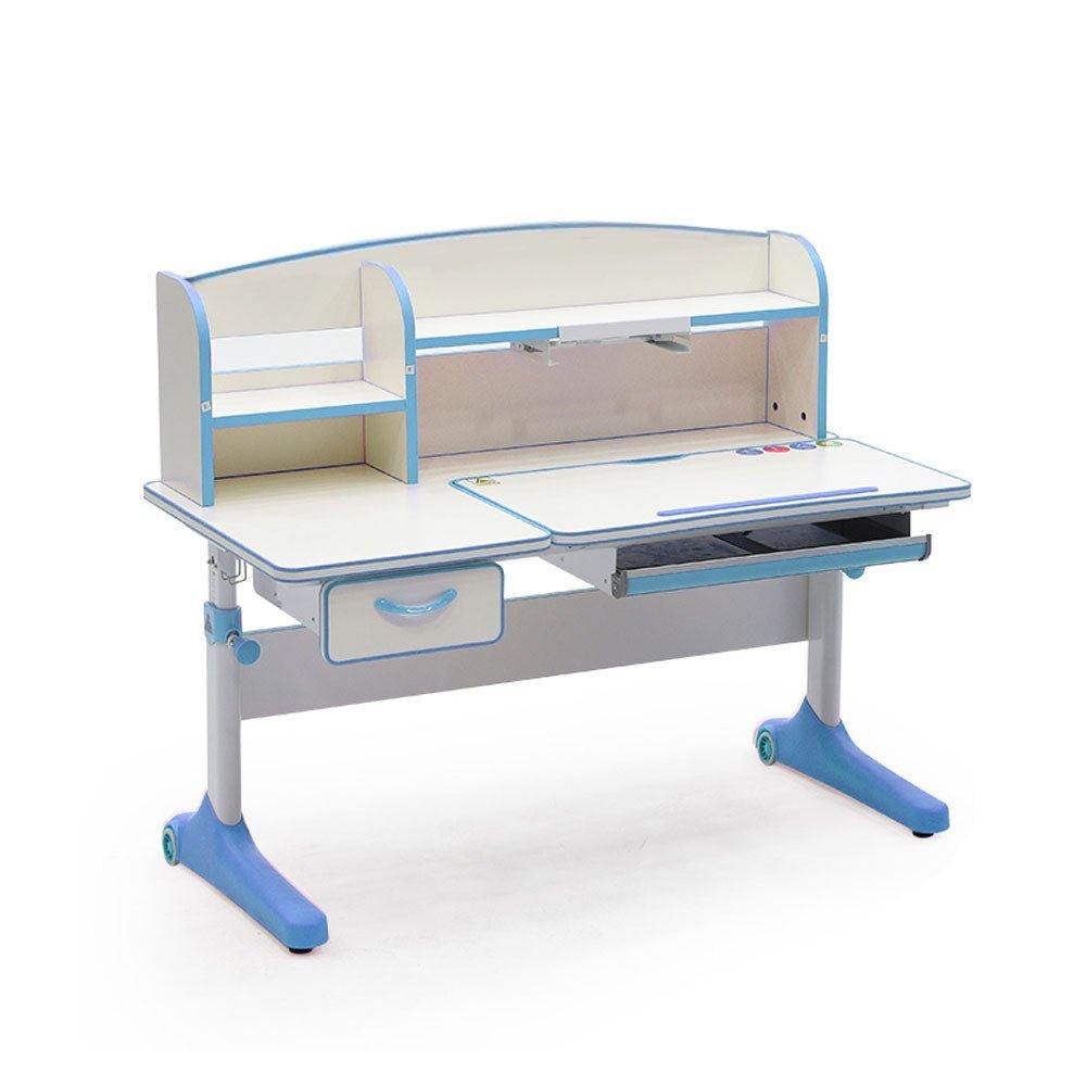 120cm Height Adjustable Children Kids Ergonomic Study Desk Blue AU