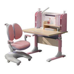 Children Study Desk | Height Adjustable | 80cm | Pink | Kids Ergonomic