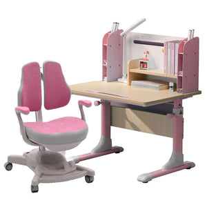 Children Study Desk | Height Adjustable | 80cm | Pink | Kids Ergonomic