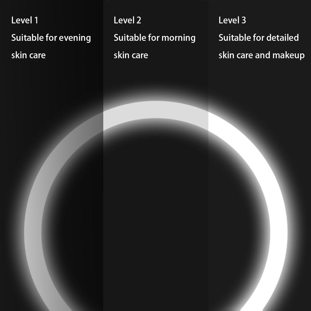 Ecoco Smart LED Light Cosmetic Makeup Mirror USB Touch Screen Home Desk Vanity 360° Pink - The Hippie House