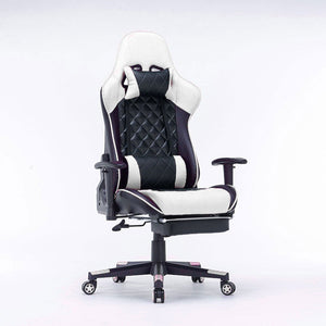Gaming Chair Ergono Black Redmic Racing Chair (165° Reclining, 3D Armrest, Footrest)