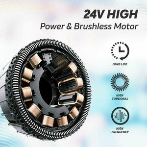 POWERFUL 6 Heads LCD Massage Gun | Percussion Vibration Muscle Therapy | Deep Tissue | Carbon Fiber