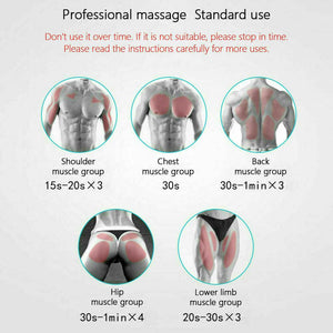 POWERFUL 6 Heads LCD Massage Gun | Percussion Vibration Muscle Therapy | Deep Tissue | Carbon Fiber