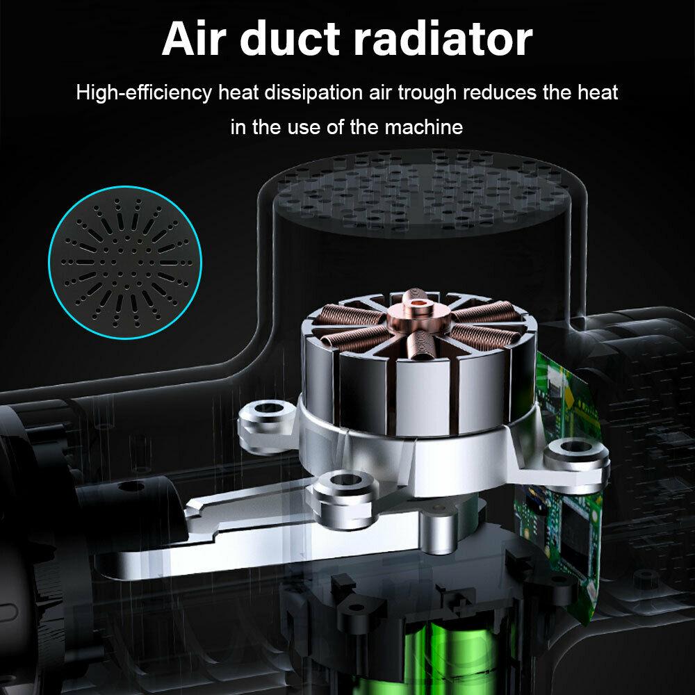 POWERFUL 6 Heads LCD Massage Gun | Percussion Vibration Muscle Therapy | Deep Tissue | Carbon Fiber