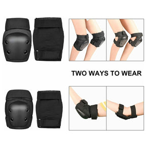 Scooter Protective Gear Set | Knee Elbow Pads Wrist Guards Helmet | Suitable for Kids/Teens/Adults (Medium)