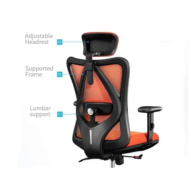 Sihoo M18 Ergonomic Office Chair, Computer Chair Desk Chair High Back Chair Breathable,3D Armrest and Lumbar Support - The Hippie House